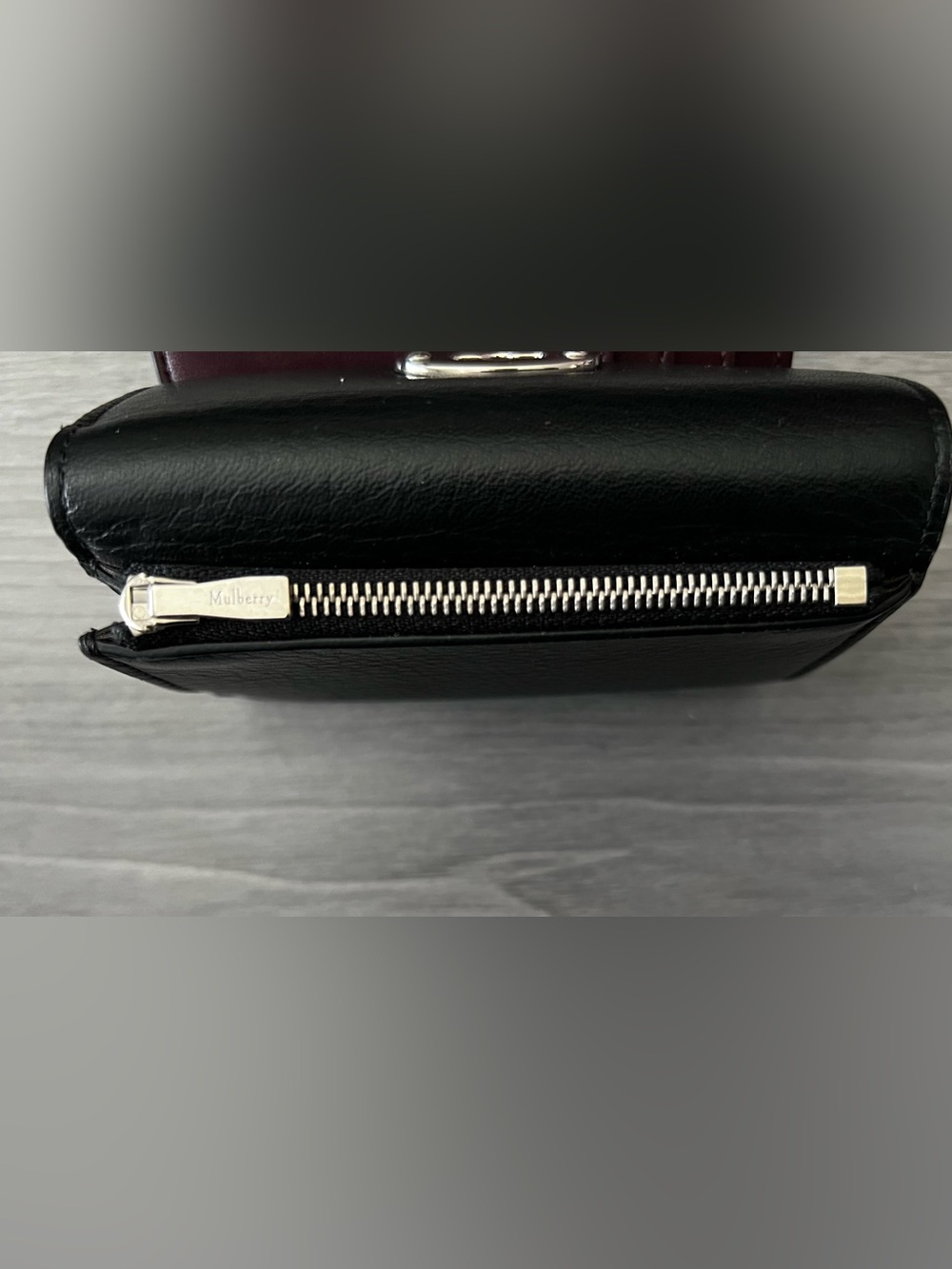 Mulberry Black Darley Folded Wallet - High Shine Leather - Picture 6 of 12